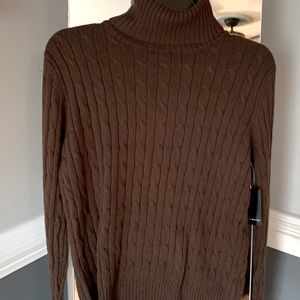 Brown DEANE & WHITE Turtleneck